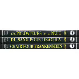 Coffret 3 Dvd Epouvante : Chair Pour Frankenstein, Les Predateurs De La Nuit, Du Sang Pour Dracula